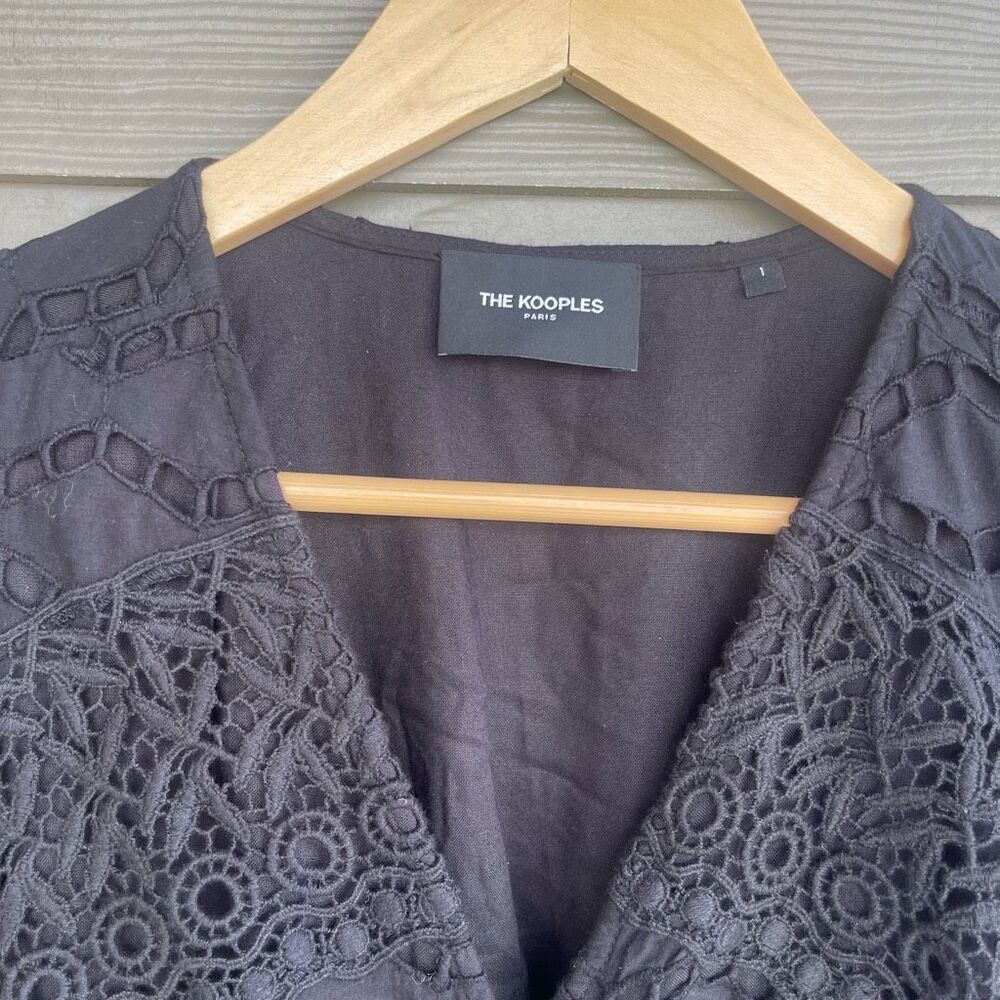 The Kooples Paris black all over lace mini dress - Picture 6 of 10